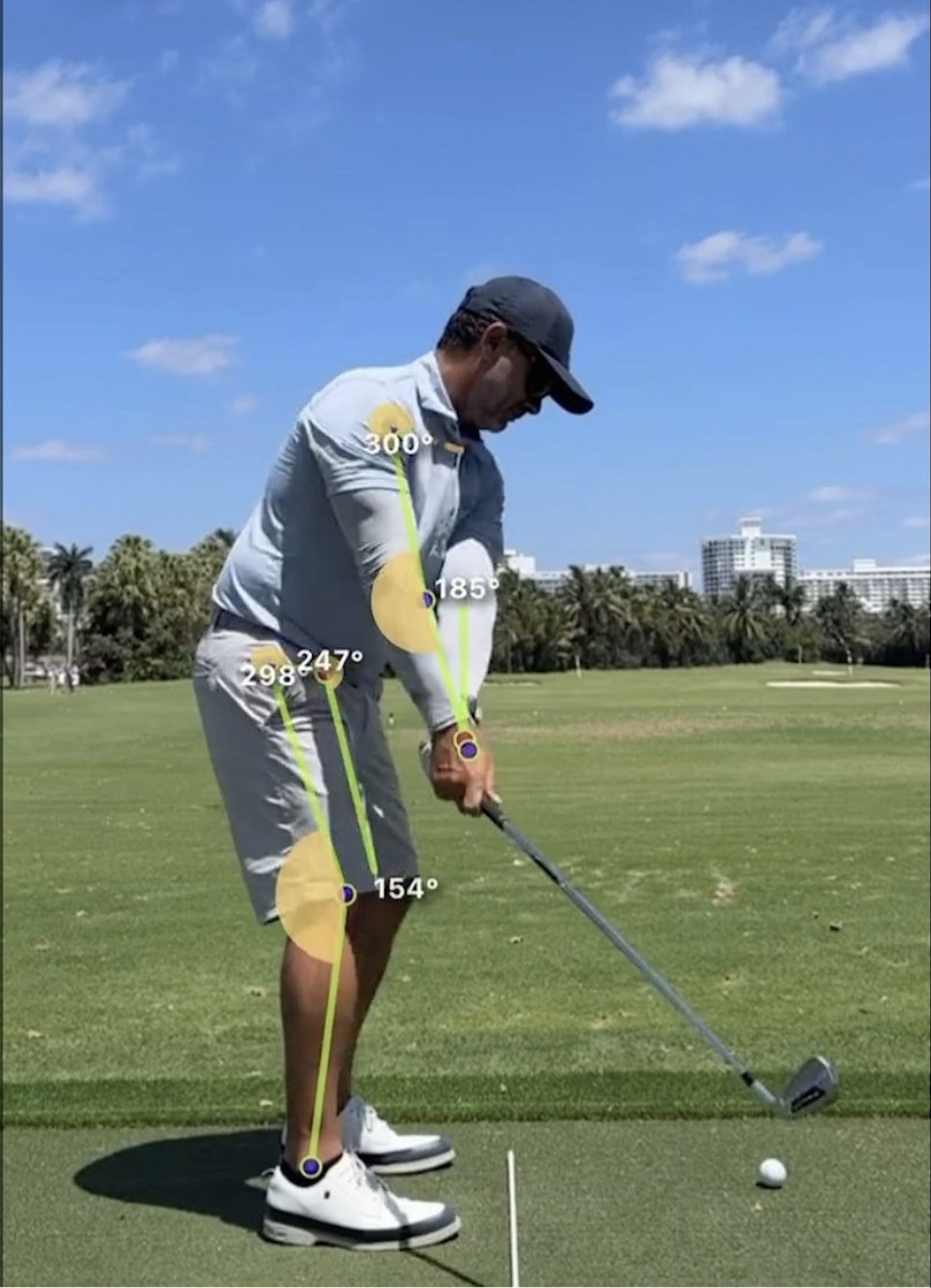 Danny Stairs analizando swing en La Gorce CC